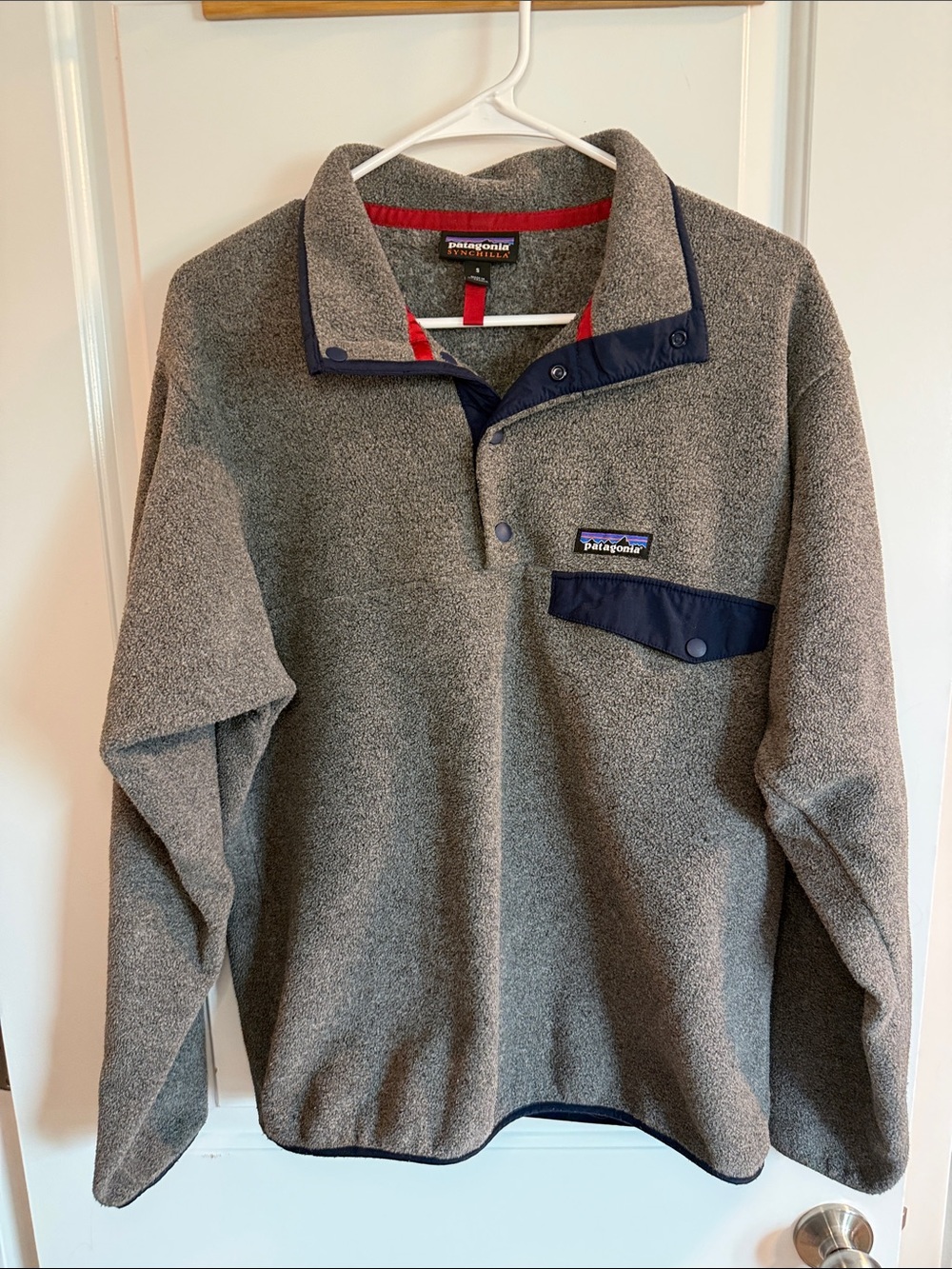 Patagonia Lightweight Synchilla Snap-T Fleece Jacket Gray Women's Size S
